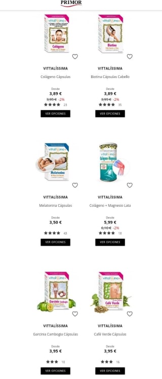 -50% de Descuento en la Segunda Unidad de Vittalissima.