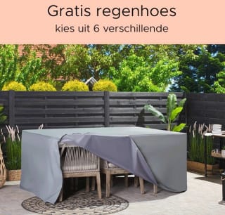 Gratis regenhoes bij besteding vanaf €300 bij Beliani