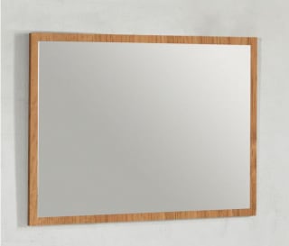 Espejo con marco efecto roble 70x100cm a solo 20,95€