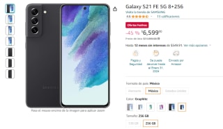 Galaxy S21 FE 5G 256GB por $5,940 en Amazon
