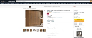 Guarda-Roupa de Casal da Madesa, modelo Vip 6 Portas - R$ 799,99
