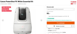 Canon Powershot PX "Essential Kit" Mini PTZ-camera voor €99 bij Kamera Express