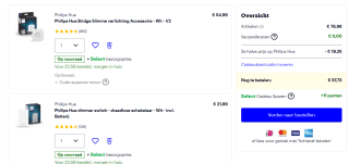 2e halve prijs op Philips Hue tijdens de Bol 10 daagse