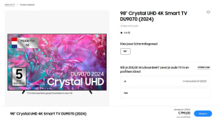 SAMSUNG UE98DU9070U - 98 inch - 4K UHD voor €1.799 in de Samsung Store