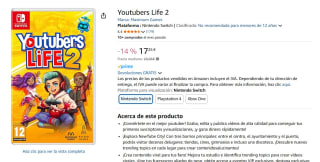 Juego Youtubers Life 2 para Nintendo por17,25€