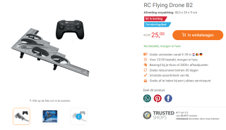 RC Flying Drone B2 voor €25 bij Lobbes