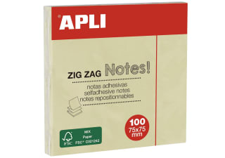 Notas adhesivas ZigZag CLASSIC 75 x 75 mm por 0,58€