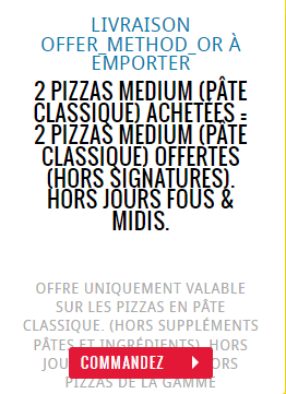 Plusieurs offres alléchantes chez Domino's Pizza