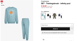 Converse trainingspakset voor kids voor €32,95 bij Zalando