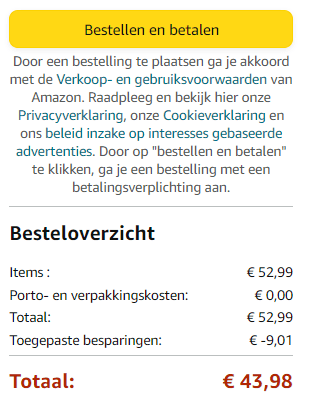 VASAGLE Kapstok / kledingrek met 2 planken voor €43,98 bij Amazon