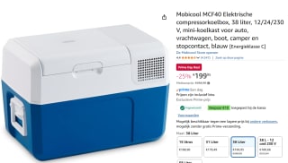 Mobicool MCF40 Elektrische compressorkoelbox 38 liter voor €189,95 dmv code met Amazon prime