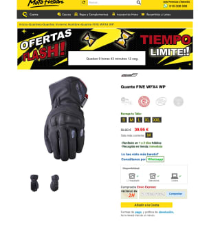 Guantes de moto FIVE WFX4 WP por solo 39,95€