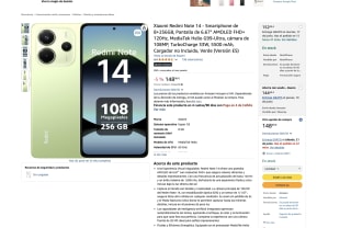 Xiaomi Redmi Note 14 8+256GB 6.67" AMOLED FHD+ 120Hz MediaTek Helio G99-Ultra cámara de 108MP 33W 5500 mAh por 148€