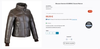 Chaqueta de mujer SOUBIRAC Doone Brown por 69,19€