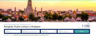 9 días Bangkok, Kuala Lumpur y Singapur por 1.1132€