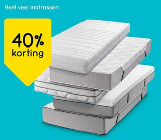 40% korting op heel veel matrassen bij Leen Bakker