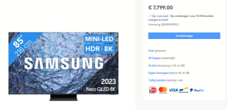 Samsung Neo QLED QN900C 85" voor €7.799 bij El-vidas