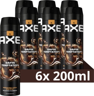 6x 200 ml AXE Deodorant Bodyspray Dark Temptation voor €24,27 bij Bol