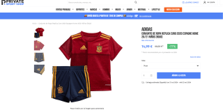 Conjunto España Local 20/21 Niños Adidas por solo 14,99€