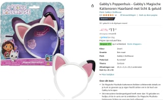 Gabby's Poppenhuis - Kattenoren haarband voor €11,21 bij Amazon