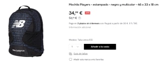Mochila New Balance Players por 34.99€