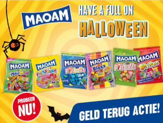 Maoam Halloween cashback actie met volledige terugbetaling