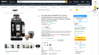 Cafetera Superautomática De'Longhi Rivelia EXAM440.55.G por 569€