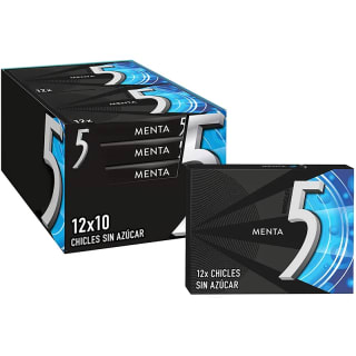 Chicle Five Menta 10 paquetes de 12 láminas por 10.65€