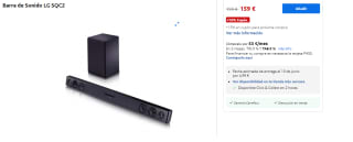 Barra de Sonido LG SQC2 por 159€
