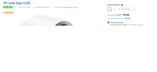 TP-Link Tapo C425 beveiligingscamera voor €79,90