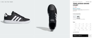 Tenis Adidas Grand Court Kids por $350