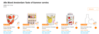 Alle Blond Amsterdam Taste of Summer servies 25% korting bij de AH