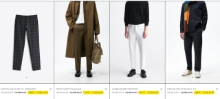 Pantalones vaqueros, chinos y de más estilos desde sólo 9,99€ en Zara