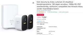 Eufycam 2C Duo Pack met Homebase 2 voor €129 met Amazon Prime
