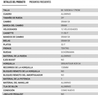 Bicicleta MTB Ghost Kato FS 29" por 892€