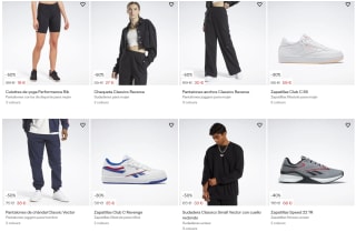 20% dto en todo y hasta 60% dto en el outlet de Reebok