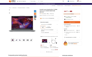 Portátil Lenovo IdeaPad Slim 3 15IRH8 Intel Core i5-13420H 16GB 512GB SSD 15.6" por solo 399€