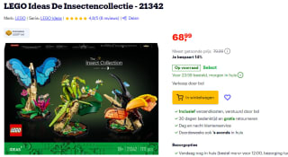 Lego Ideas De Insectencollectie (21342) voor €68,99 bij Bol