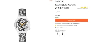 Reloj marca Guess Time To Give por 41,99€