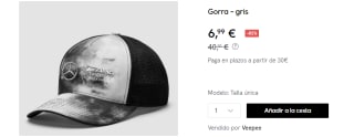 Gorra Mercedes-AMG F1 por 6.99€