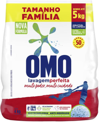 Sabão em Pó da OMO de 4 kg - R$ 44,90
