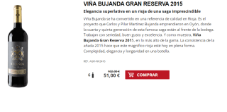 6 Botellas de Viña Bujanda Gran Reserva 2015 por 41€