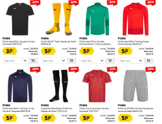 Hasta 90% descuento ropa y calzado Puma