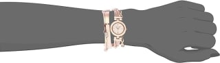 Dameshorloge set-Anne Klein - Roze Goud Stalen Band voor €46,99 bij Amazon