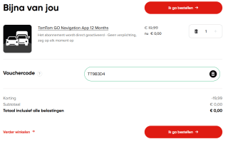 TomTom Go navigatie app voor 12 maanden gratis