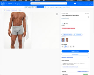Boxer Calzoncillo Classic Brief por solo $6.490
