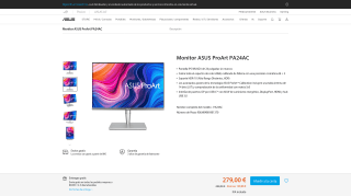 Monitor ASUS ProArt PA24AC por 279€