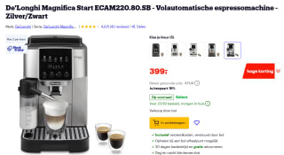 De’Longhi Magnifica Start Volautomatische espressomachine voor €399 bij Bol