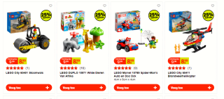 25% extra kassa korting op alle Lego bouwsets bij Kruidvat