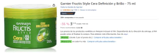 3 Botes de Garnier Fructis Style Cera Definición y Brillo - 75 ml por 6.84€